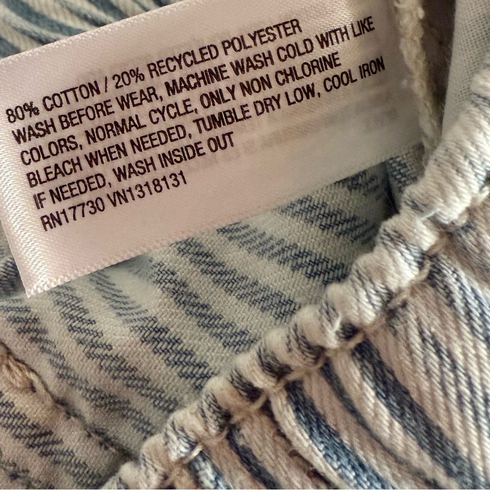Wide-Leg Striped Denim Pants | Girls 6-7 - Picture 7 of 7